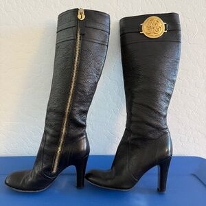 Juicy Couture black and gold boots